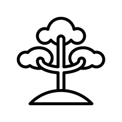 Tree icon vector or logo illustration style