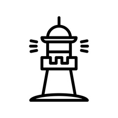 Lighthouse icon vector or logo illustration style