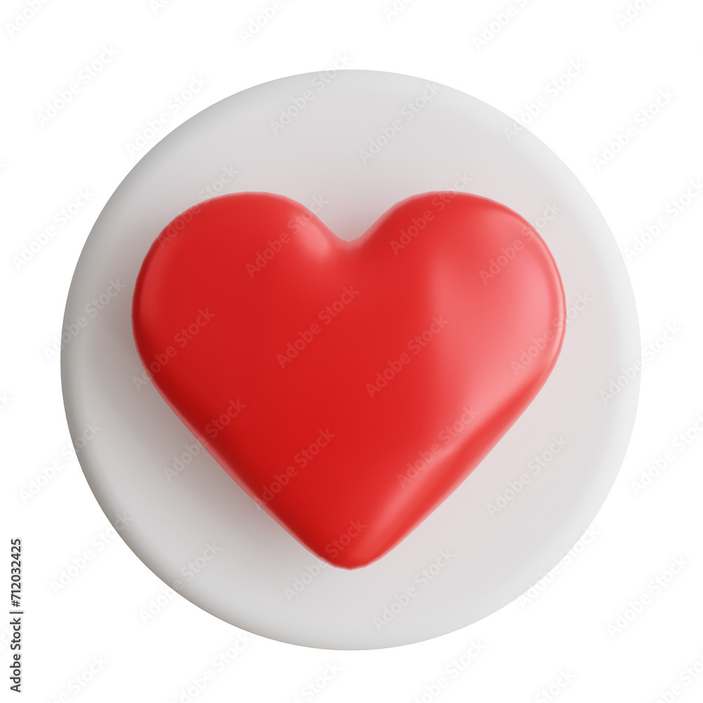 Poster 3d favorites model accessing your most loved content with ease. 3d illustration, 3d element, 3d rend