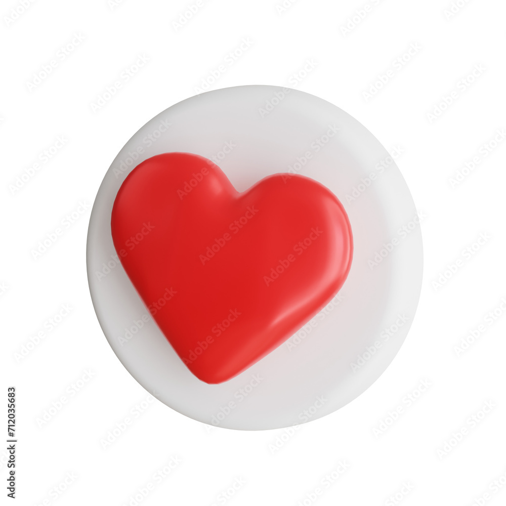 Poster 3d favorites model accessing your most loved content with ease. 3d illustration, 3d element, 3d rend