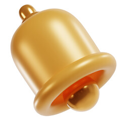 Obraz na płótnie Canvas Golden Notification Bell Interface