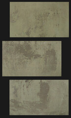 Texture pack grunge wall set of 4 elements. Fully traced vector textures for professional use. Image traced abstract grunge wall