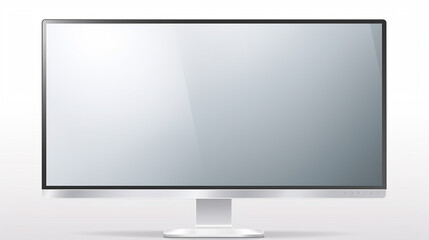 realistic television screen on transparent background