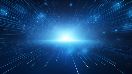 Fototapeta premium Abstract line art background, technological background