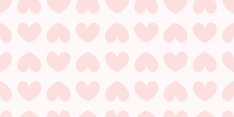 pink love heart seamless pattern illustration. pink hearts background. Valentine's day holiday texture, romantic wedding design