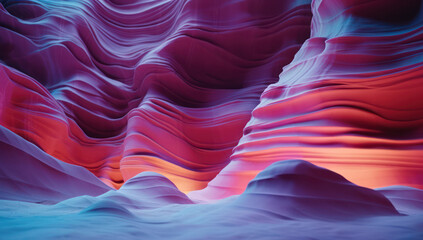 Sandstone Curves: Majestic Beauty and Glowing Emotions in Lower Antelope Canyon, Arizona - obrazy, fototapety, plakaty