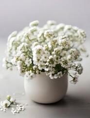  white gypsophila flower