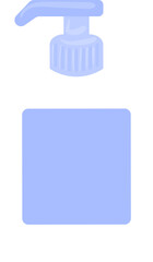 sanitizer gel bottle with pump. Gel or cream bottle dispenser. vector illustration 