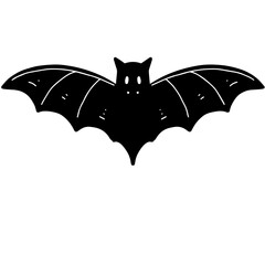 Obraz premium Vector illustration, traditional Halloween decorative element. Halloween bat silhouette - for design decoration