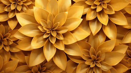 vibrant golden flower background illustration yellow petals, botanical garden, spring summer vibrant golden flower background