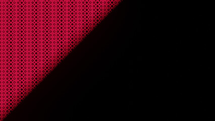 Blurred black background accompanied by a rhombus pattern with pink tones. 4K resolution background.