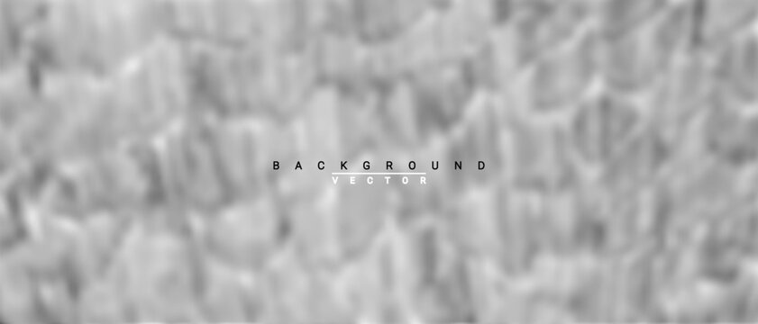 Vector abstract gray blurry background. Surface material with internal structure and noise. Blurred smooth cell boundaries. Smoky wallpaper.