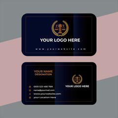 Luxury business card. Design with trendy pattern minimalist business card. Minimal Corporate Business card. Lawyer business card, Doctor business card,