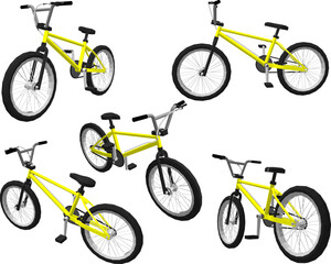 Obraz premium Vector sketch illustration of stunt bike design for attraction