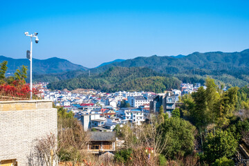 Fototapeta premium village in the mountains