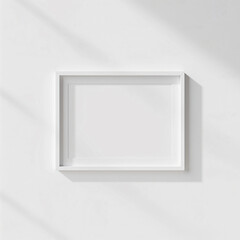 mockup of empty white frame