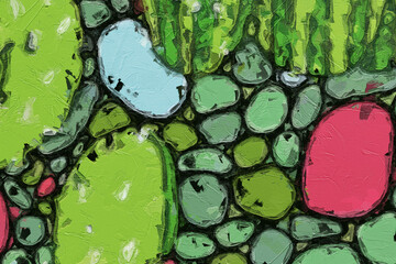 Watercolor and various flowers, cacti, and beautiful bird wedding illustrations