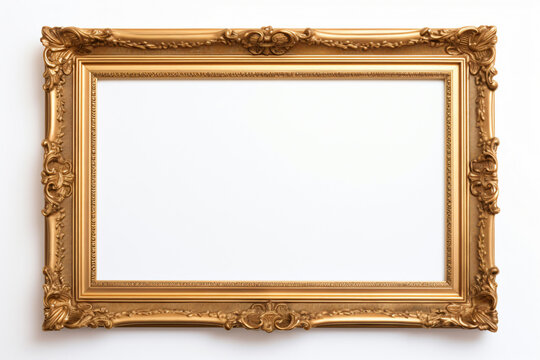 blank antique gold picture frame