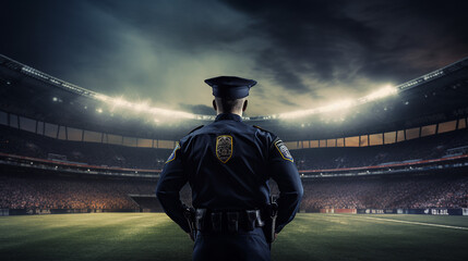 policeman is standing at grandstand on locomotive - obrazy, fototapety, plakaty
