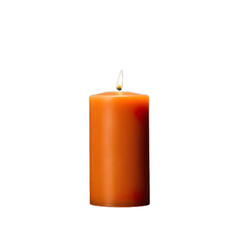 Orange candle, isolated,  NO background