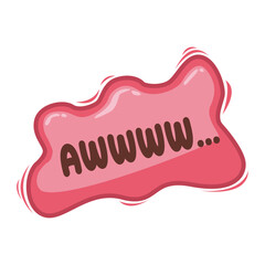 Speech bubble collection colorful. hand draw style