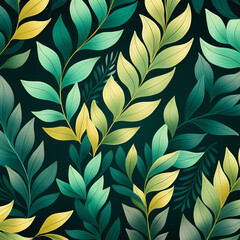Colorful natural leaf background pattern