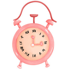 Sweet Time Pink Heart Clock for Valentine's Day A Romantic Reminder to Take Care and Cherish...