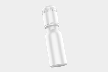 Matte Roll-on Deodorant Bottle Mockup Isolated On White Background. 3d illustration