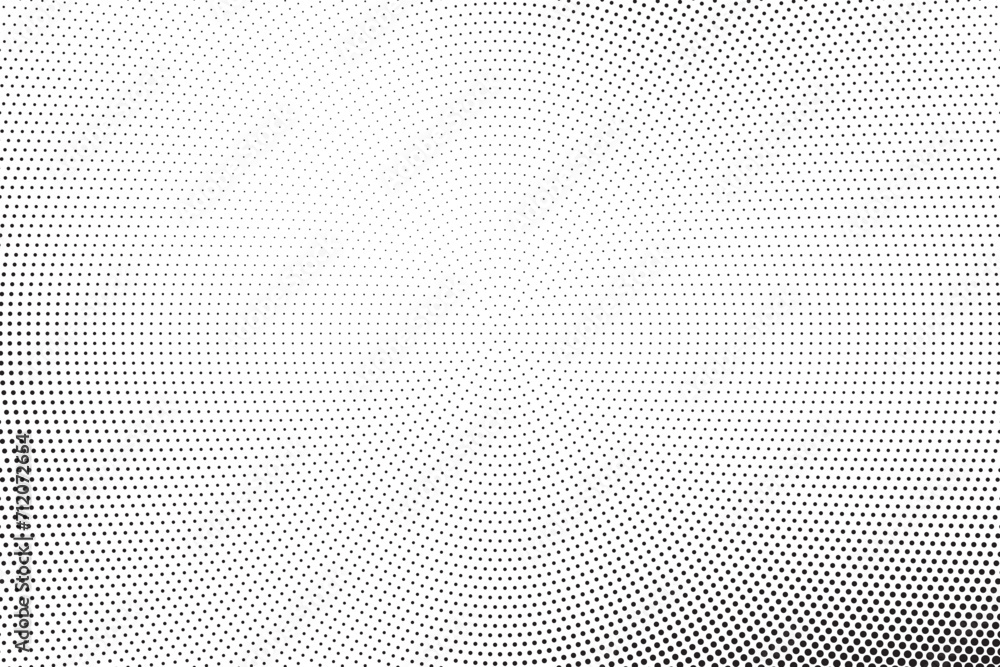 Aufkleber radial halftone spotted gradient background. dotted stains concentric texture with fading effect. bl