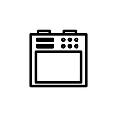 cooking machine line icon logo vector