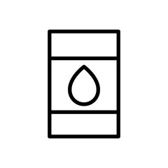 water drum line icon logo vector