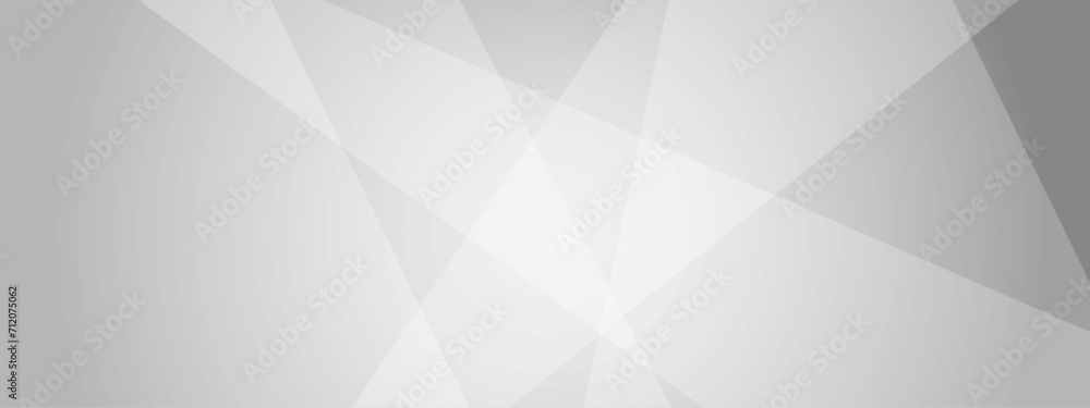 Poster abstract white and gray geometric overlay layer background on bright space with geometric decoration