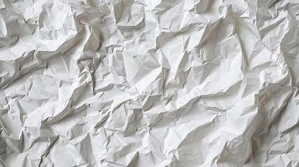 Crumpled White Paper Texture, Map
