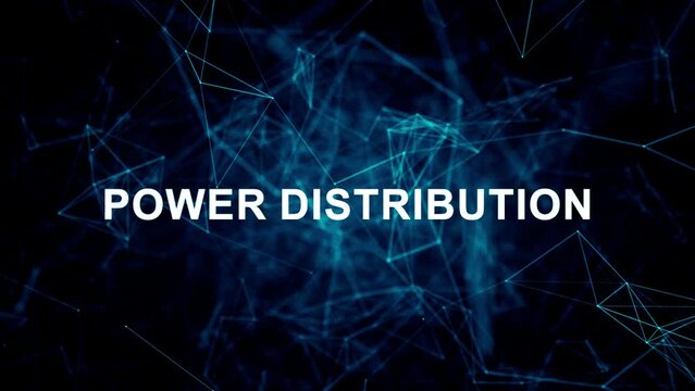 Animated futuristic texts about Electrical Engineering Services, electrical systems and power distribution services