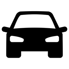 car icon, vector illustration, simple design, best used for web, banner or presentation - obrazy, fototapety, plakaty