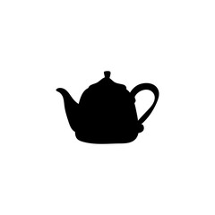 Ceramic teapot and kettle silhouette