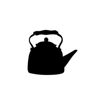 recommend clip art: Ceramic teapot and kettle silhouette