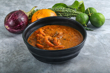 Indian cuisine - Masala with calamari