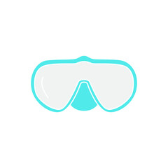 sunglasses ski icon logo vector image