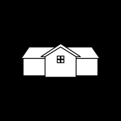 minimalist home icon logo vector image