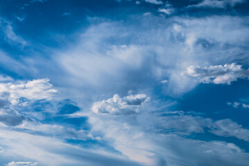 blue sky with clouds
