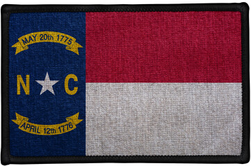 Fototapeta premium sewn fabric badge patch of the federal state of NORTH CAROLINA