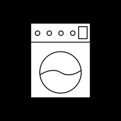 laundry machine icon logo vector image