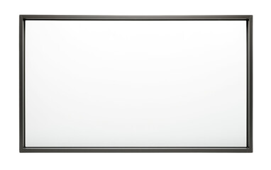 European Steel and Glass Picture Frame Elegance on White or PNG Transparent Background