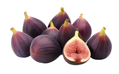 Obraz premium Unveiling the Health Benefits of Figs on White or PNG Transparent Background