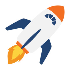 Rocket spaceship vector illustration