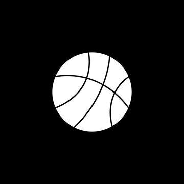 basketball icon logo vector image