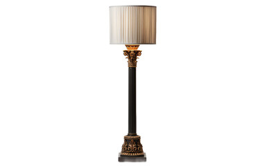 Unveiling the Beauty of the Greek Corinthian Column Lamp on White or PNG Transparent Background