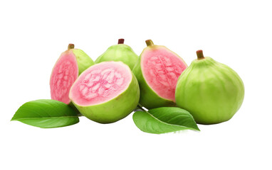 Indulge in the Irresistible Flavor of Juicy Guava on White or PNG Transparent Background