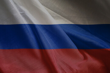 wavy silky flag of  RUSSIA